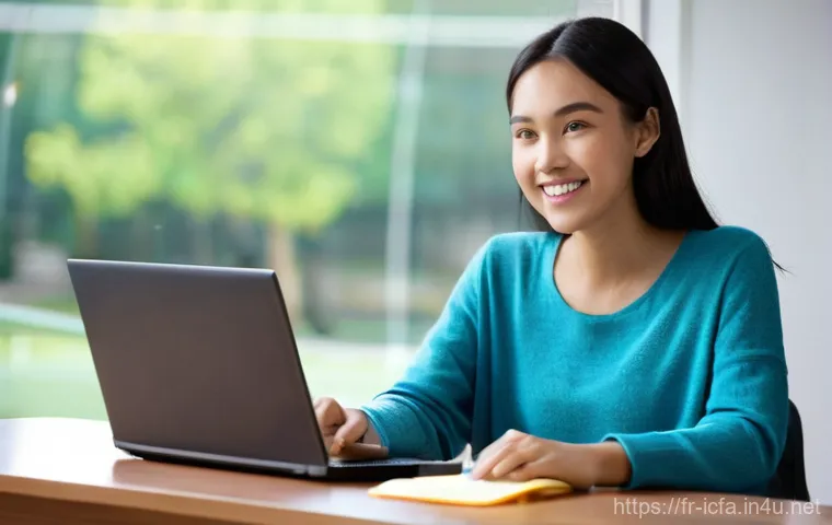 CFA 합격생 인터뷰 - **Prompt 1: Balanced Study and Personal Life**
    "A diligent young woman in her late 20s, with a w...