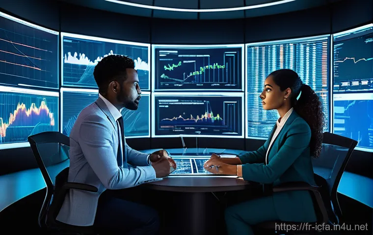 CFA와 데이터 분석의 접점 - **Prompt 1: The Modern Financial Analyst - A Fusion of Finance and Data Science**
    "A vibrant, hi...