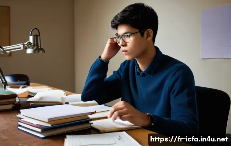 CFA 시험 시뮬레이션의 필요성 - **Prompt 1: The Crucible of Fire - The Harsh Reality of the Stopwatch**
    "A realistic, high-defin...