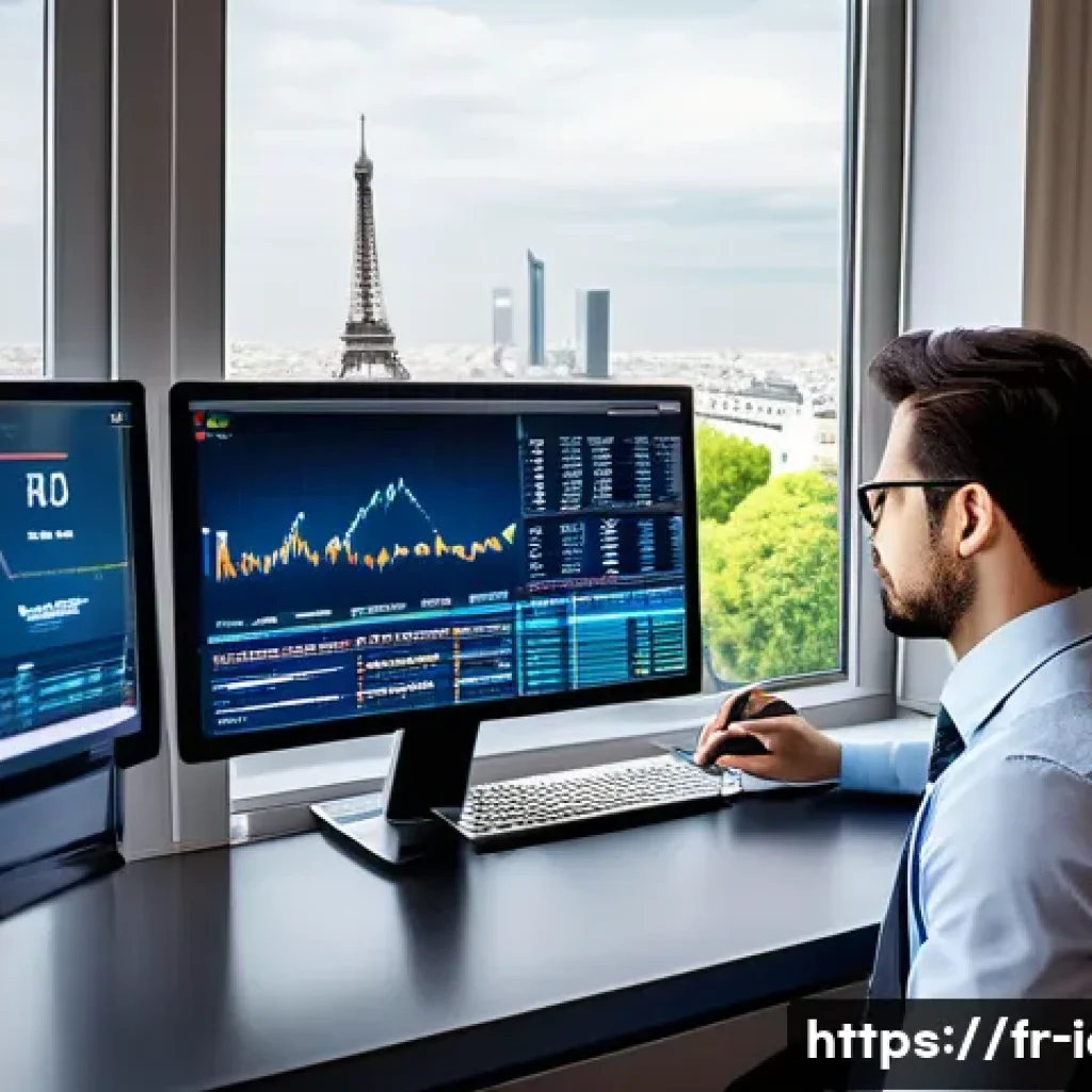 CFA로 글로벌 투자 트렌드 이해하기 - A sophisticated international financial analyst’s workspace with multiple large screens displaying g...